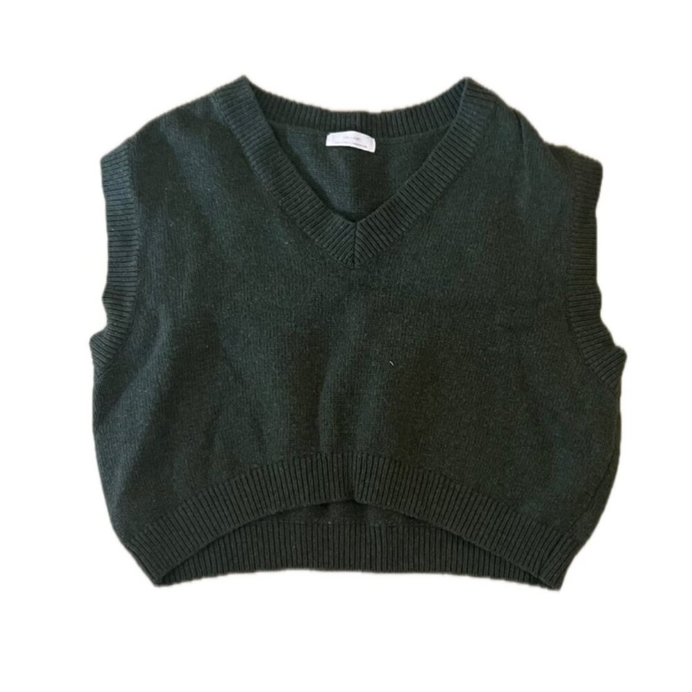 Green sweater vest